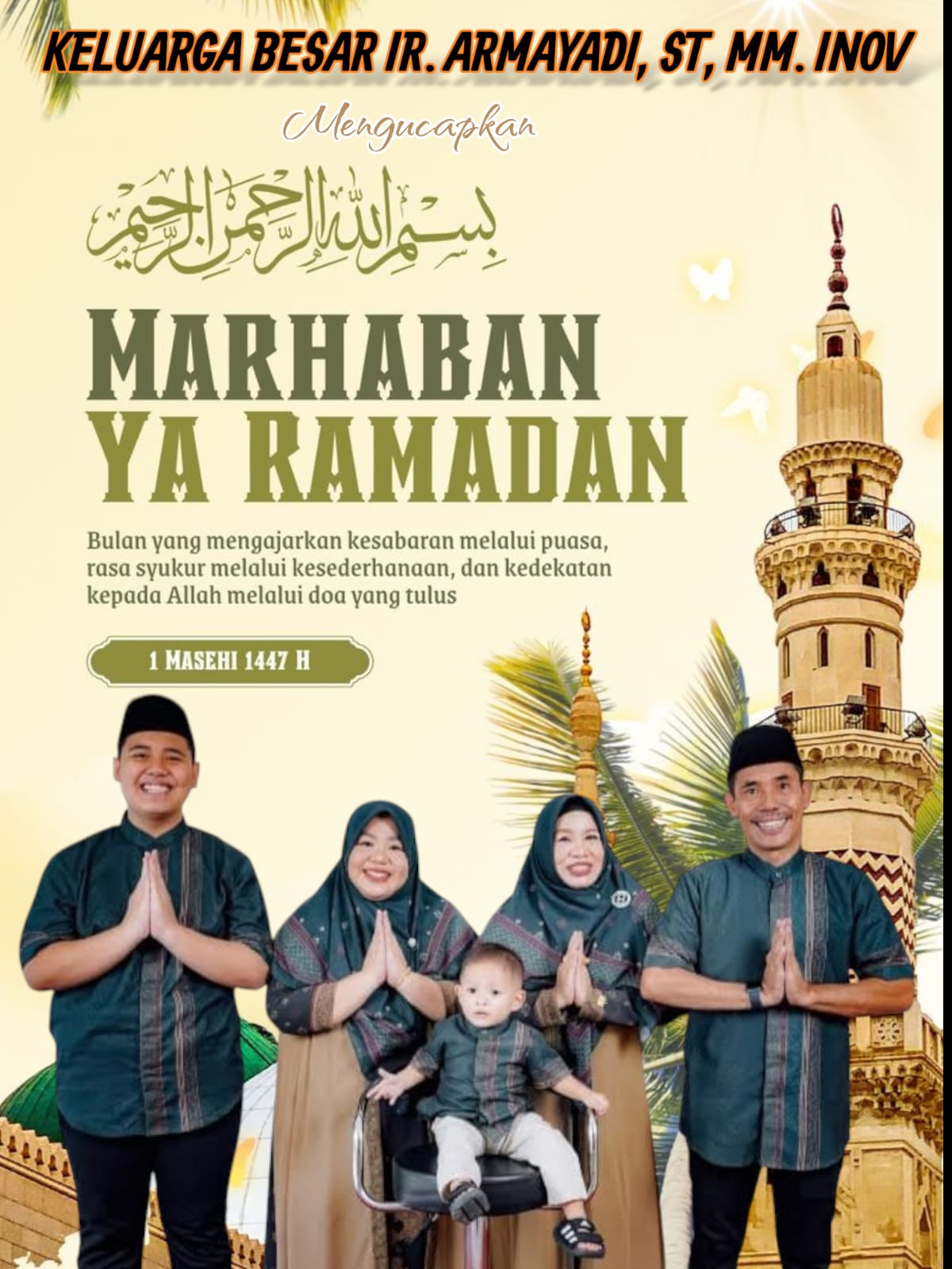 Photo: Ir. Armayadi, ST, MM. Inov, dan Keluarga